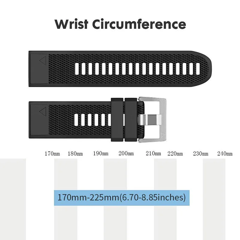 Силиконовый ремешок для Garmin Fenix 6 Pro 6S 6X 5X 5 5S 3 3HR браслет Forerunner 935 945 быстросъемный