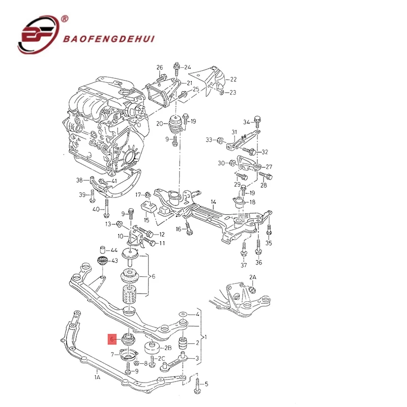 

Baofeng Engine Mounts Rubber Pier 1H0199609E For VW Golf III/IV Polo Derby Jetta Lll For Seat Toledo Ibiza II Cordoba