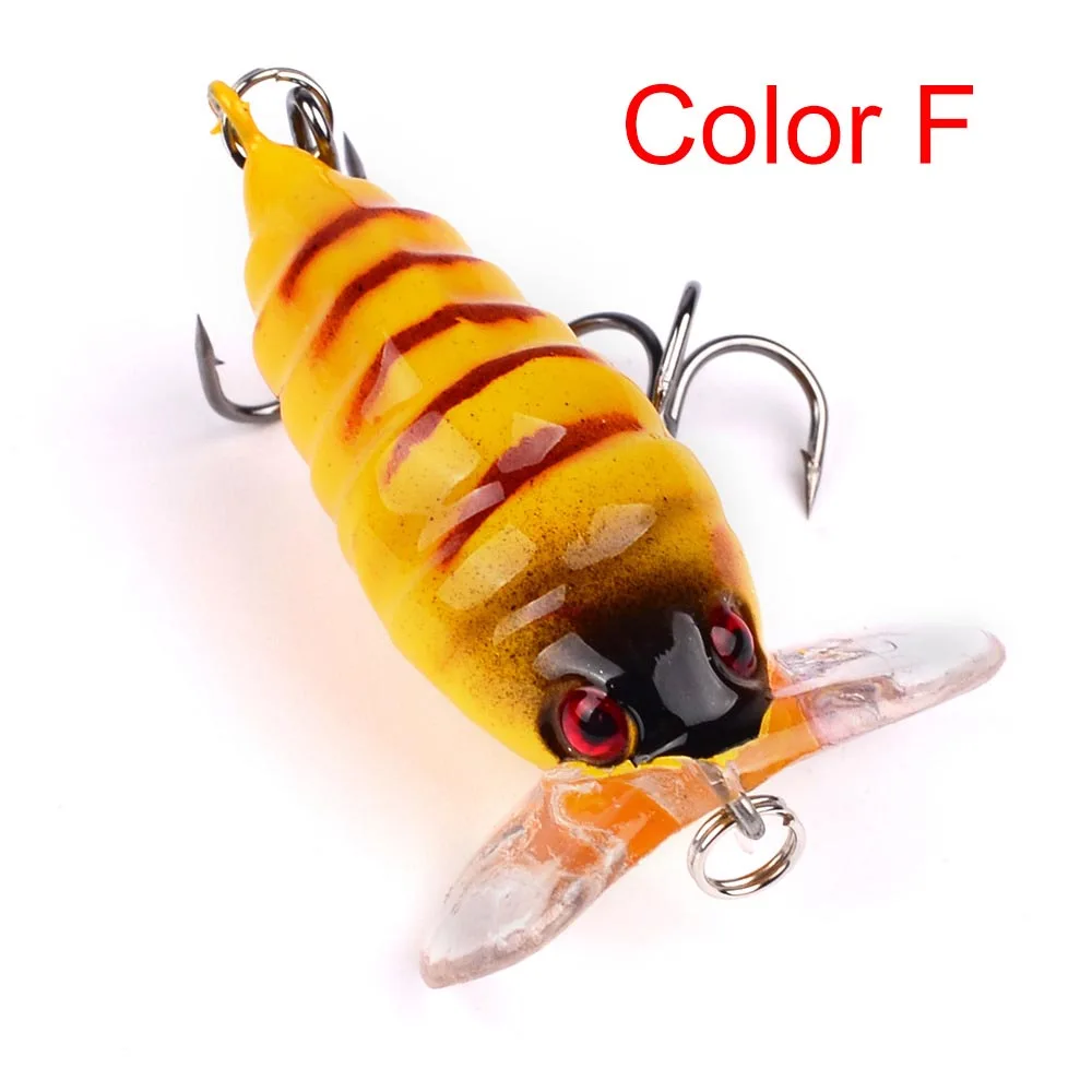 4 см/4 2 г пчелиный Кузнечик жук сухие мухи Реалистичная приманка в виде насекомых