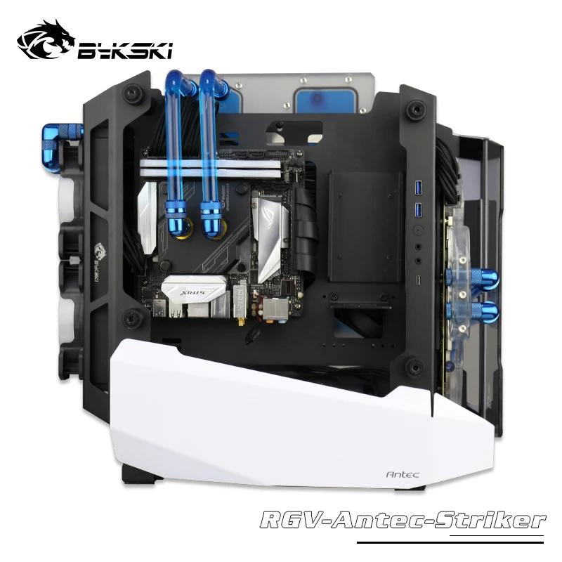 BYKSKI комплект используется для Antec Striker чехол для компьютера/акриловая доска Водного Канала решение/комплект для процессора и блока графического процессора