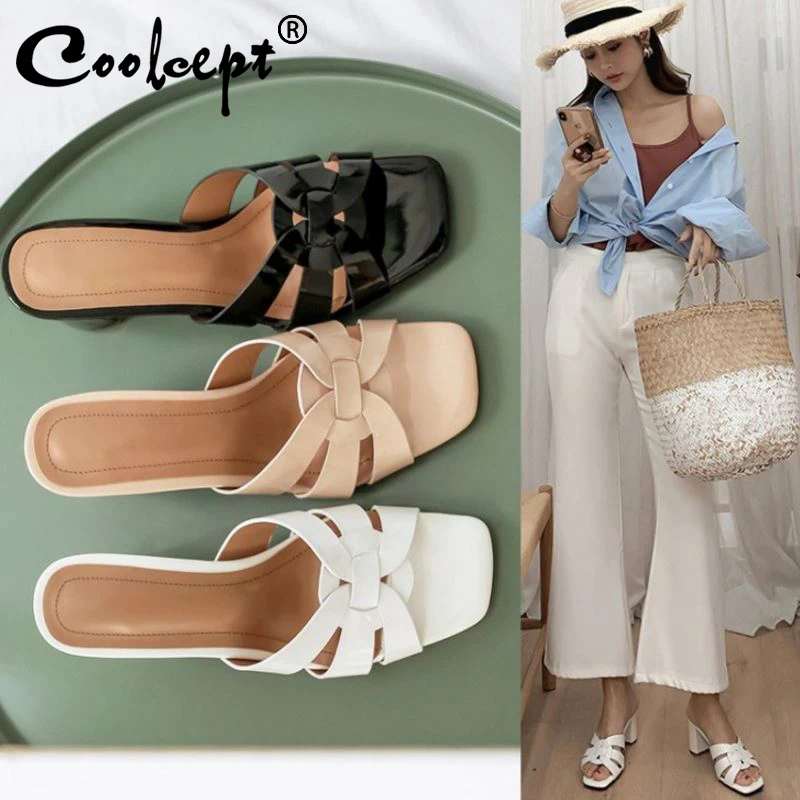 Coolcept женские туфли на высоком каблуке новые брендовые летние тапочки модные