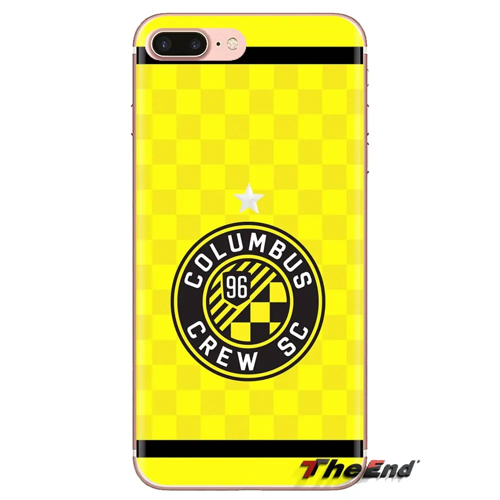 Силиконовый чехол для sony Xperia Z Z1 Z2 Z3 Z5 compact M2 M4 M5 E3 T3 XA Aqua LG G4 G5 G2 Mini Columbus Crew SC MLS Stripe Stars