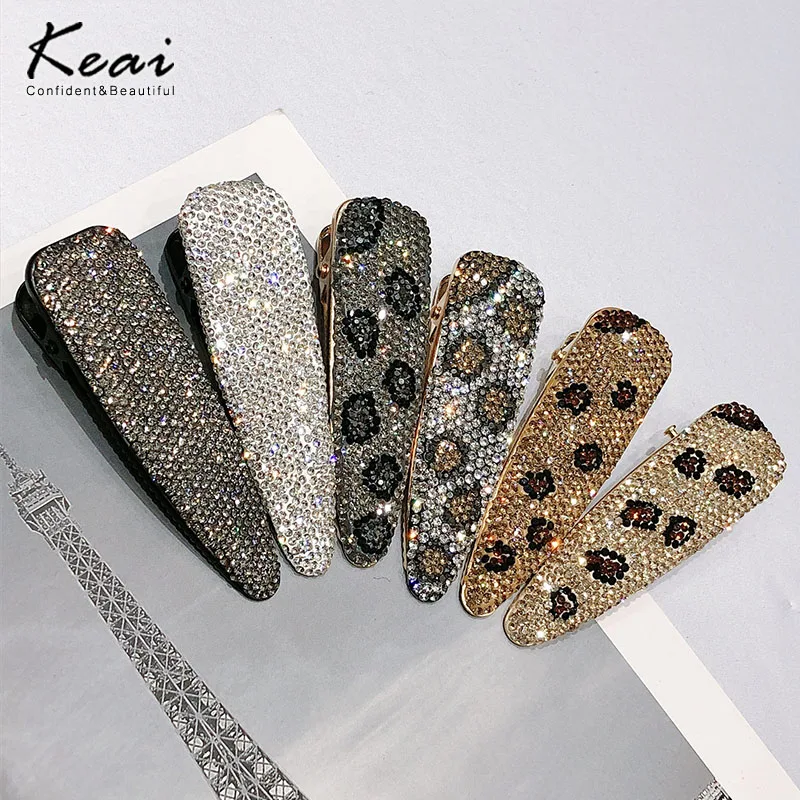 Заколки для волос женские леопардовые блестящие заколки невидимки |