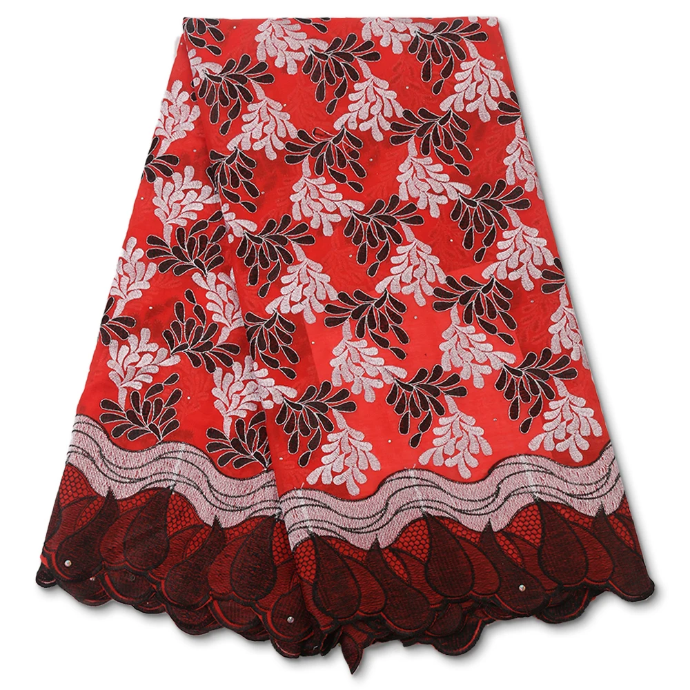

Swiss Voile Cotton Lace Fabric African Lace Fabric 2020 High Quality Lace Embroiderey Dubai Lace For Wedding Dress YA3770B-4