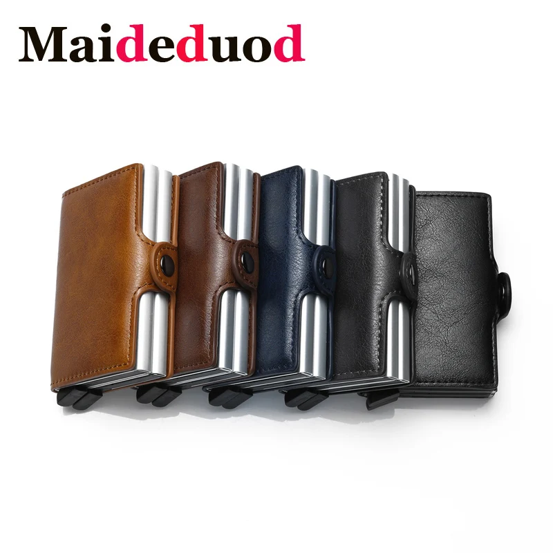 Maideduod искусственная кожа Cizicoco металлический держатель для кредитных карт с
