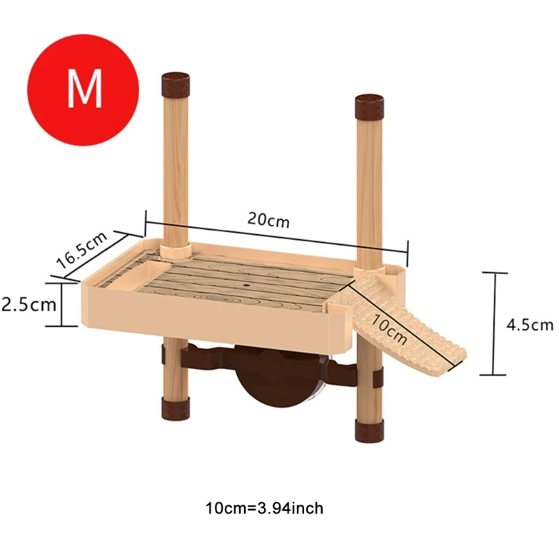 

Turtle Pier Floating Basking Reptile Ramp Platform Terrace Brazilian Tortoise Climbing Island Amphibian Floating Island T21D