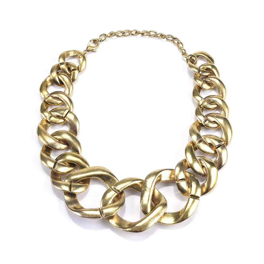 Новинка 2020 ожерелье ZA ювелирные изделия женское винтажное Массивное колье в