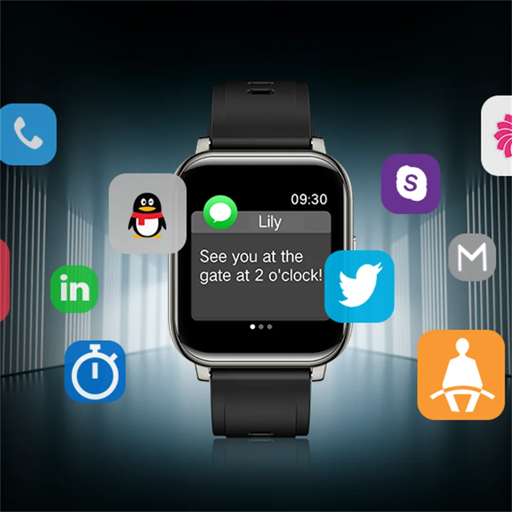 

Смарт-часы для мужчин и женщин с прогнозом погоды и Пульсометром