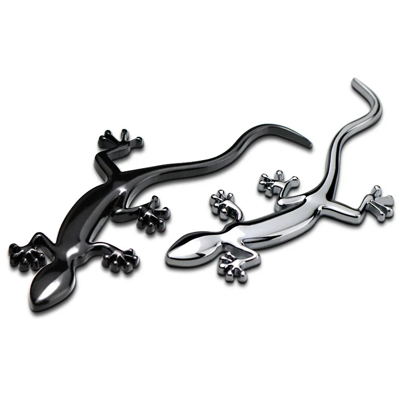 

3D Metal Gecko Car Sticker Emblem Car Motorcycle DIY Decoration Bless Safety Badge