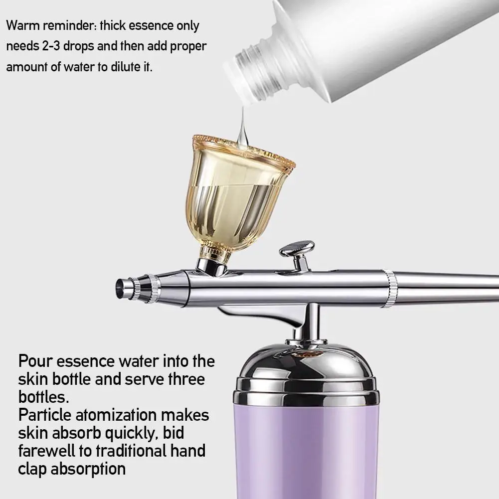 

Oxygen Injection Device Nano Spray Water Replenishment Machine50 Cordless Atomization Makeup Moisturizing Airbrush Beauty A2X3