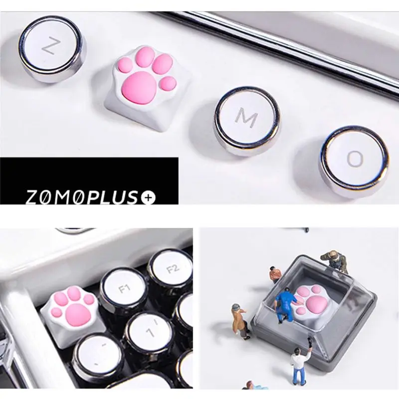 1 шт. персональные индивидуальные ABS Силиконовые Kitty Paw ремесленные кошачьи лапы Pad клавиатуры колпачки для Cherry MX переключатели