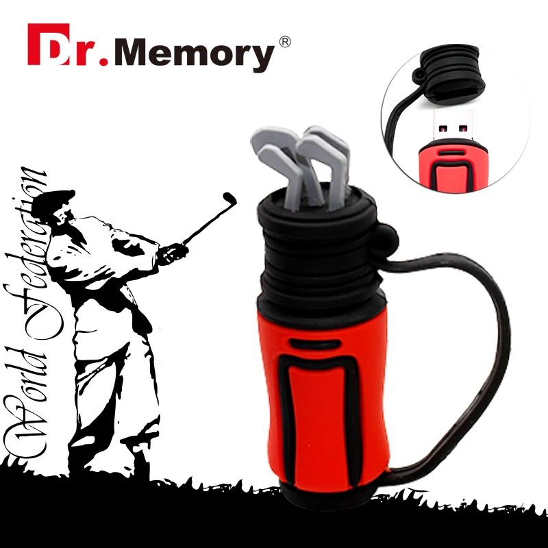 

USB-флеш-накопитель в форме сумки для гольфа, 4/8/16/32/64/128 ГБ