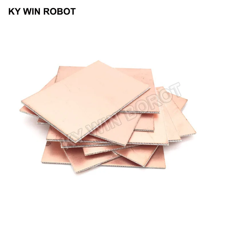 5 шт. FR4 PCB 5*7 см двухсторонняя медная плакированная пластина DIY Kit ламинированная