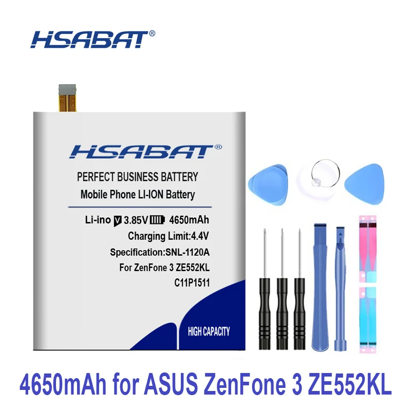 Аккумулятор HSABAT C11P1511 4650 мАч для Asus ZenFone 3 ZenFone3 ze552kl z012da/e