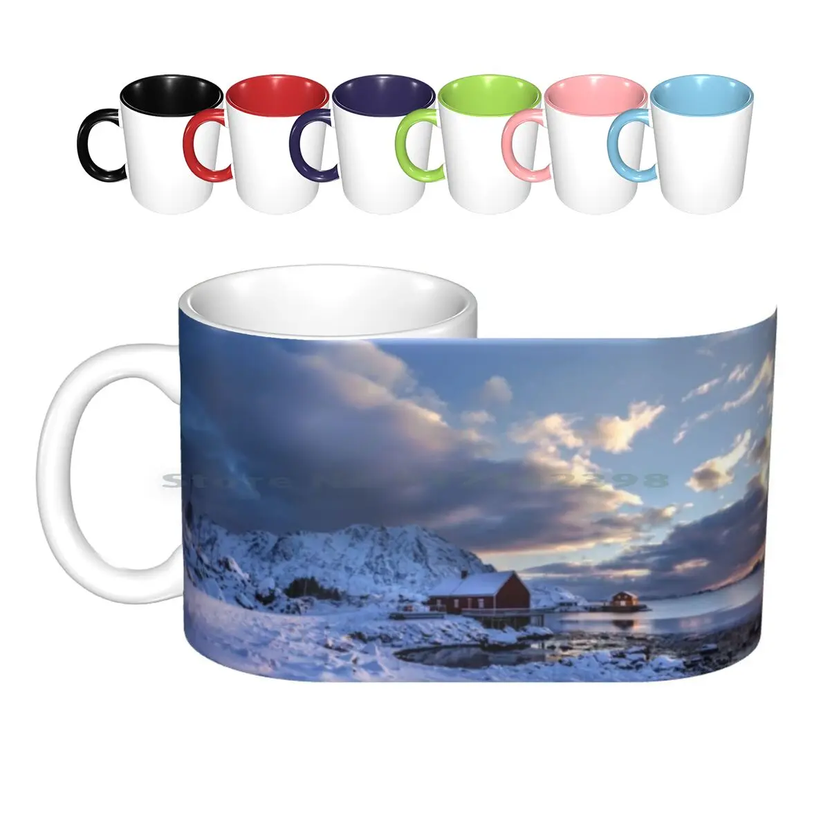 Керамические кружки Morning In Lofoten кофейные чашки кружка для молока и чая Sennesvik