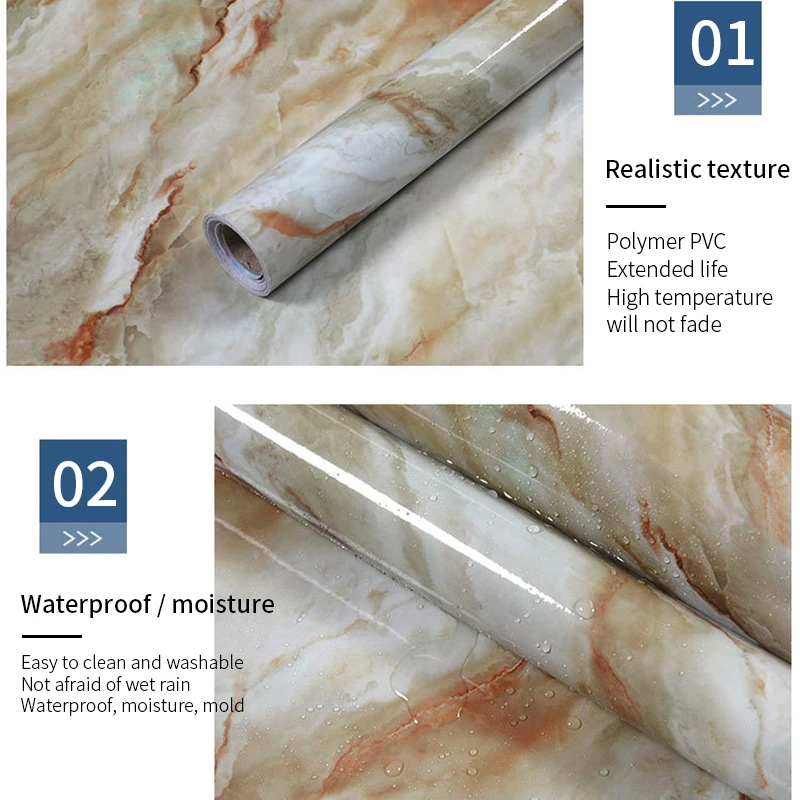 Мраморные обои 3 м/5 м/10 м украшение для спальни гостиной кухни самоклеящиеся