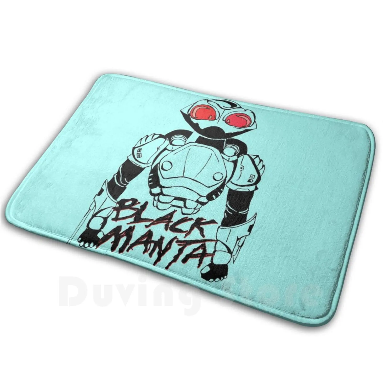 Черный коврик Manta Противоскользящий коврики для пола спальни черный Aquaman Ace20xd6