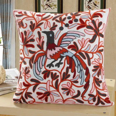 9 Хлопок с цветочной вышивкой узор наволочка 45*45 см наволочка Cojines Decorativos Para диван год декоративные подушки для дома - Цвет: 9