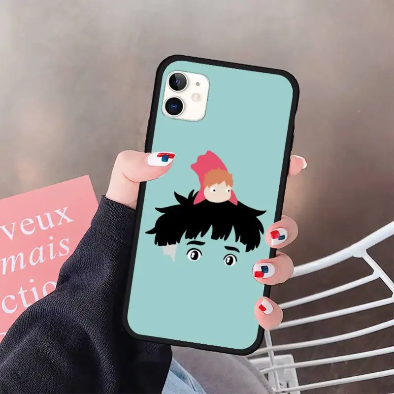 

Ponyo on the Cliff Japan anime Phone Case for iPhone 11 12 pro XS MAX 8 7 6 6S Plus X 5S SE 2020 XR