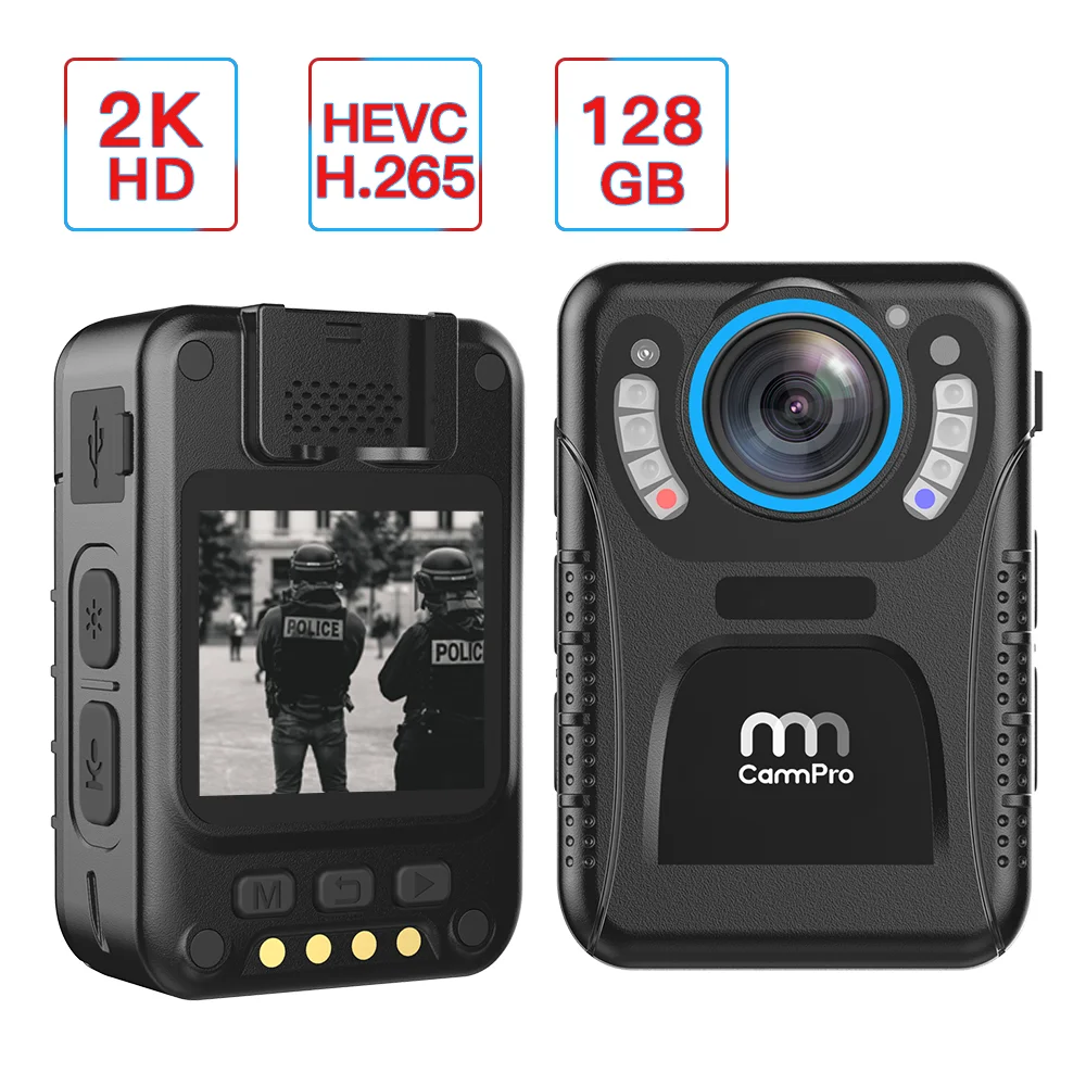 Видеорегистратор CammPro C3 1296P FHD ИК 128 ГБ полицейская видеокамера с объективом 140