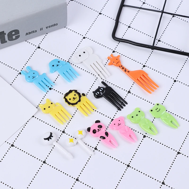 8/10 шт./компл. Мини мультфильм детей Снэк торт десерт еда Фрукты зубочистка