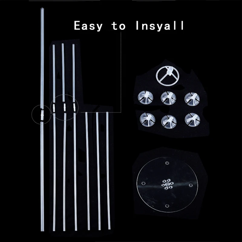 1 комплект пластиковый надувной шар с поддержкой 7 трубок воздушные шары колонна