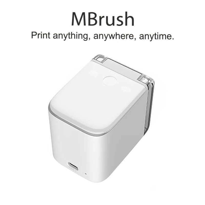 Цветной принтер Mbrush Мобильный Wi-Fi-принтер совместим с iOS Android Mac Windows | Компьютеры и