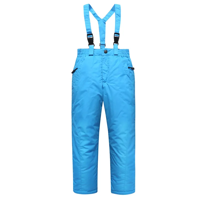 Лыжный костюм для мальчиков и девочек водонепроницаемые штаны куртка утепленный