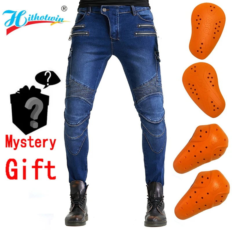 Мотоциклетные брюки мужские защитные штаны для мотокросса верховой езды