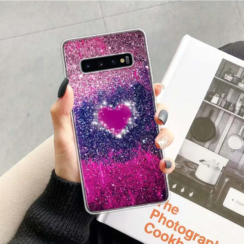 Кружевной чехол с сердечками для Samsung Galaxy S20 Ultra Note 10 9 8 S10E S9 S8 J4 J6 J8 Plus + Pro S7 S6 мягкий