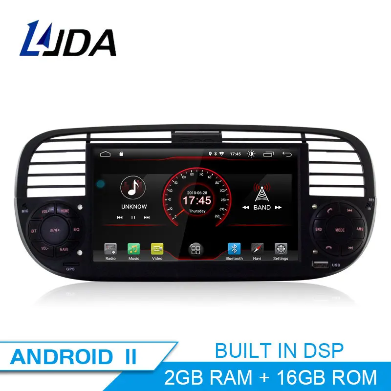 

Автомагнитола LJDA 1 Din, Android 11, Автомобильный мультимедийный плеер для Fiat 500, Wi-Fi, GPS-навигация, стерео, 6 ГБ ОЗУ, 128 Гб ПЗУ, Carplay, аудио