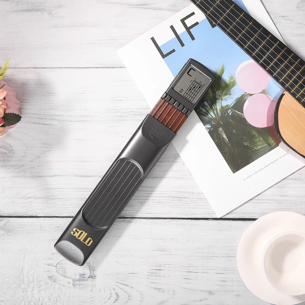 Карманный вспомогательный артефакт для гитары портативный с экраном тренажер