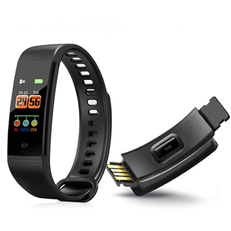 

Smart Band Heart Rate Blood Pressure Monitor High Brightness Colorful Screen Smart Bracelet Wristband Notification