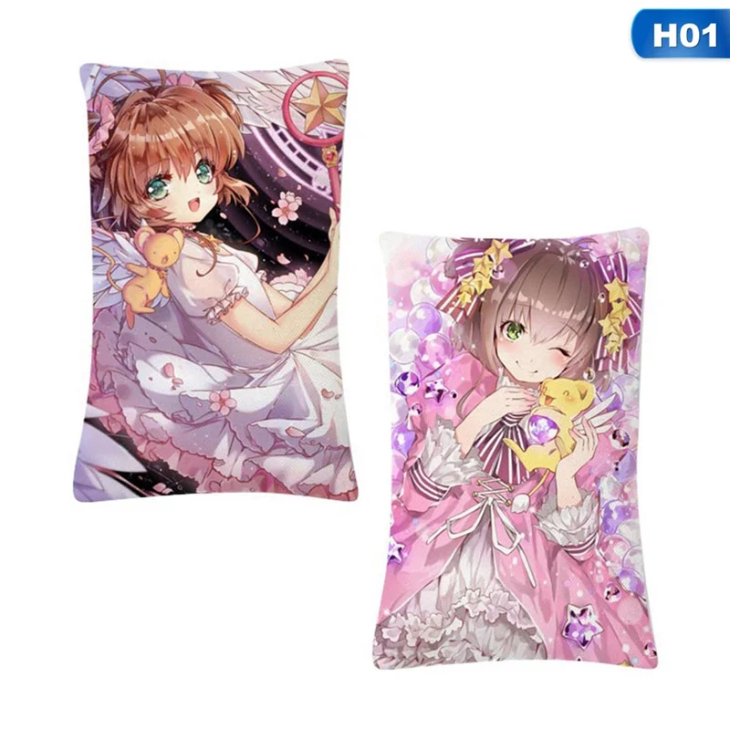Аниме довец карт Сакура КИНОМОТО Подушка Чехол Высокое качество Наволочка