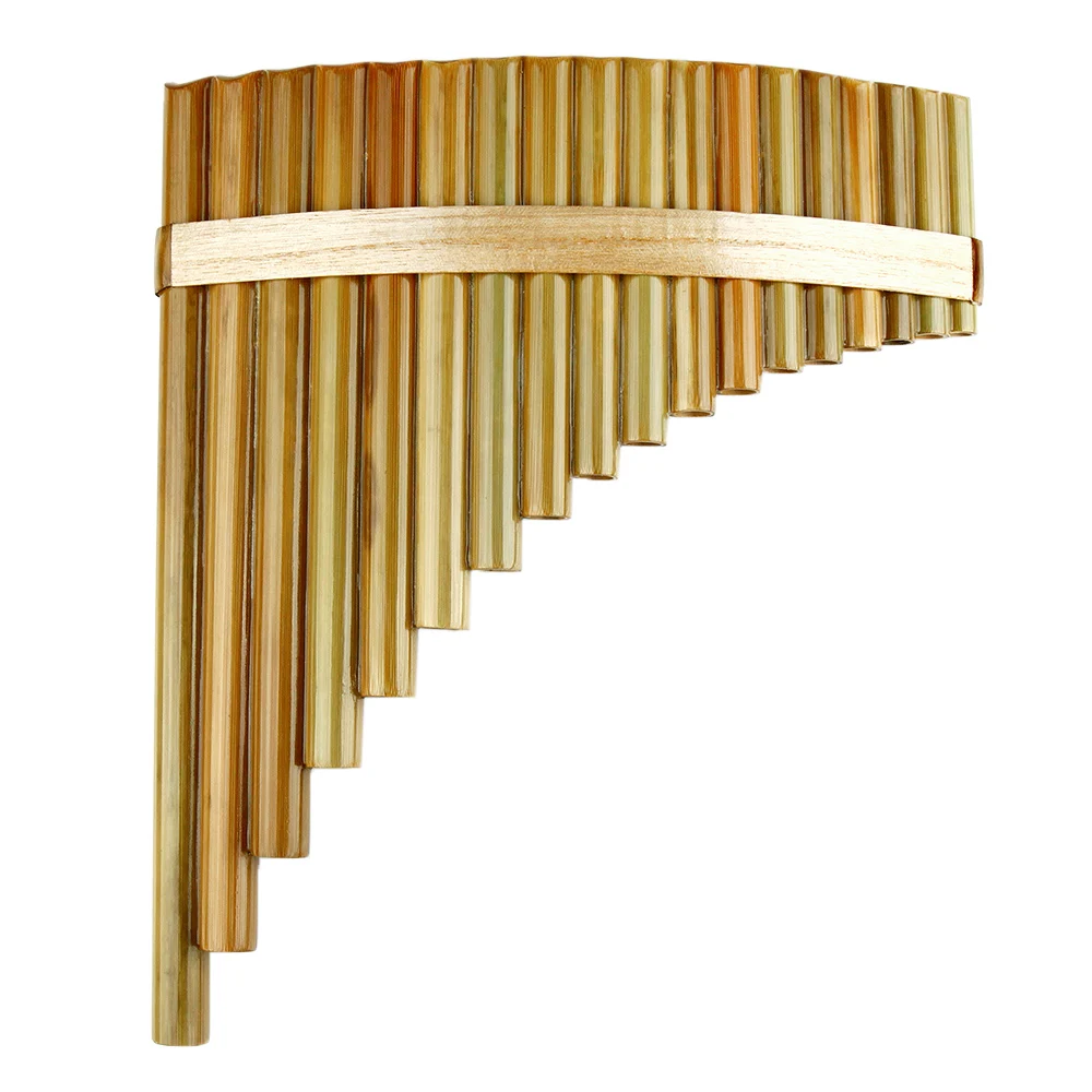 18 Pipes Pan Flute F Key китайские Музыкальные инструменты оригинальный цвет КОРИЧНЕВЫЙ