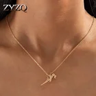 Женское Ожерелье ZYZQ в стиле ретро с подвеской в виде призрака, черепа, Готическая цепочка на свитер, украшение на Хэллоуин