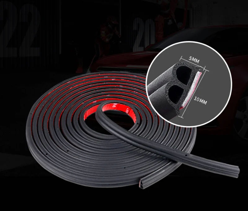 Автомобильные дверные уплотнительные полосы стикер B формы атмосферная полоса