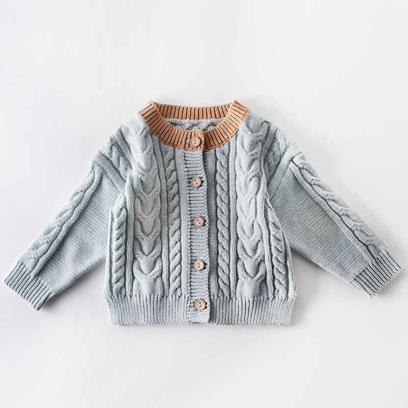 Вязаный кардиган для девочек Осень зима 2020| |