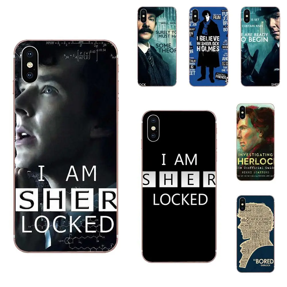 Гибридная кожа для LG G3 G4 G5 G6 G7 K4 K7 K8 K10 K40 K50 Q6 Q60 V10 V20 V30 V40 Nexus 5 5X 2017 I Am sherlock Бамперы  | Бамперы -4001109839898