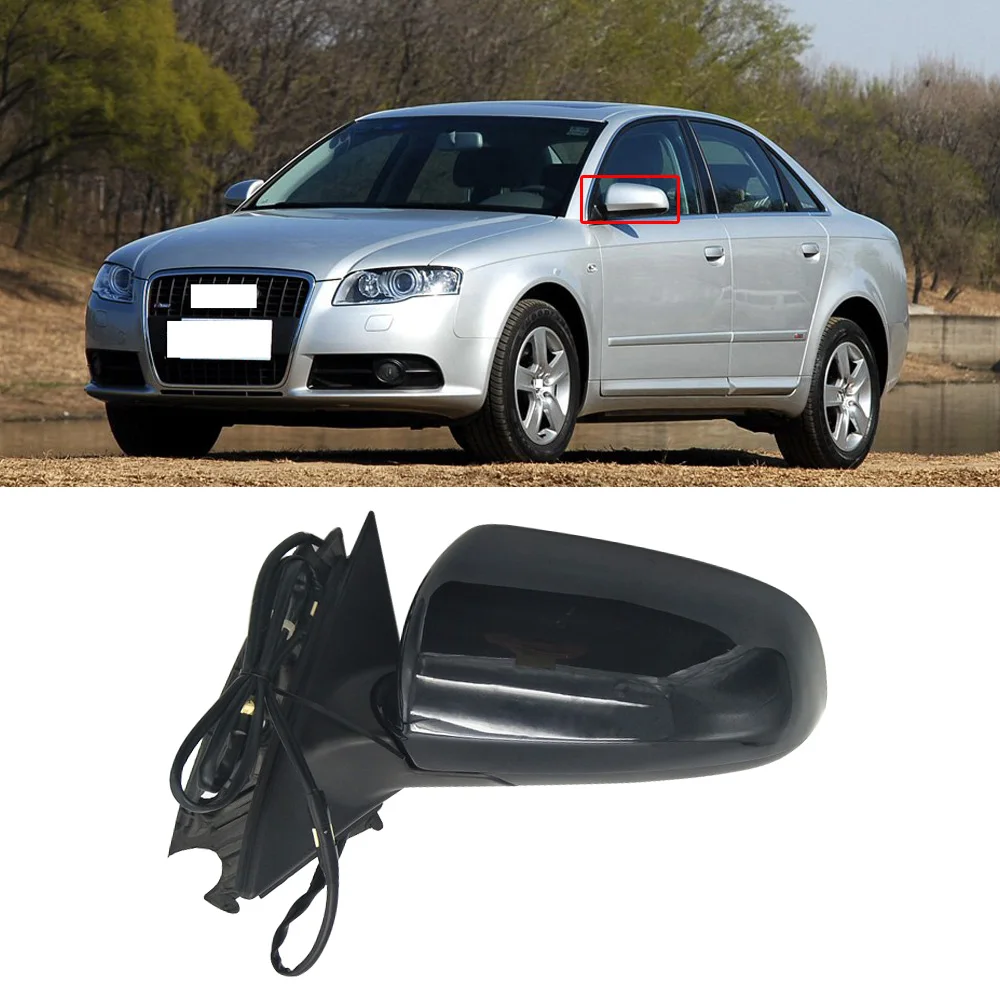 Зеркало заднего вида CAPQX 5 проводов для AUDI A4 B6 B7 1 8 T 2004 2005 2006 2007 2008 боковое зеркало в