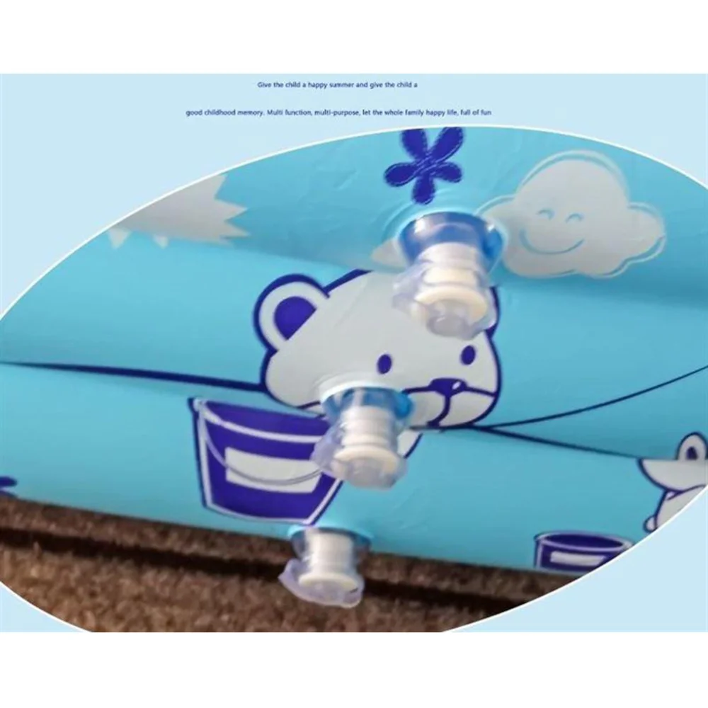 

2pcs PVC Inflatable Pool Inflatable Swimming Pool Plaything Pool Bathtub Educational Plaything for Summer (Size Swimming Pool