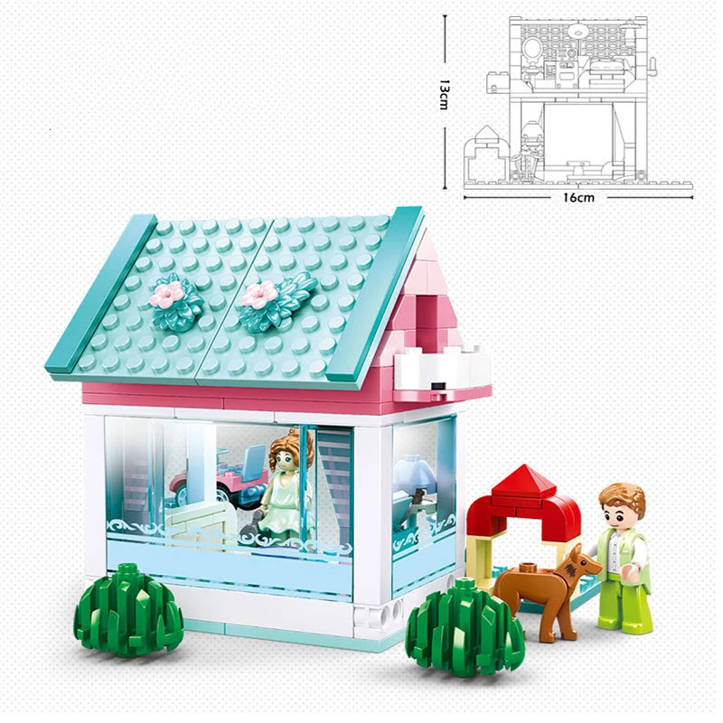 

Friends For Girl Figures Garden Villa Friendship House Restaurant Building Blocks Friends House Sets Bricks Kids Toys