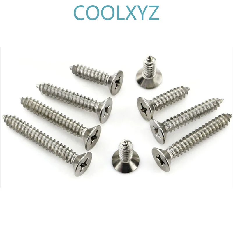 Саморезы с потайной головкой из нержавеющей стали 304 длинный винт плоской KA Philip