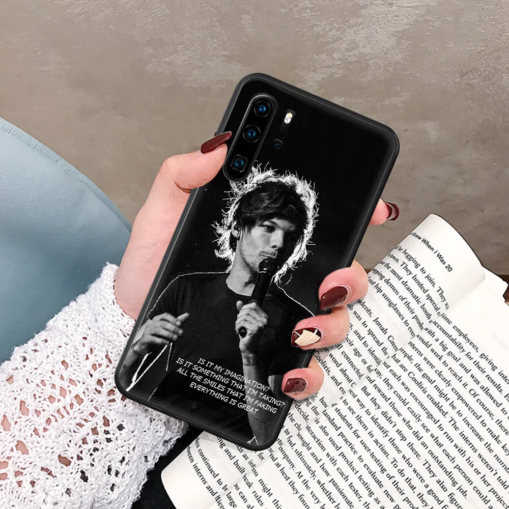 

Louis William Tomlinson Phone Case For Huawei P Mate Smart 10 20 30 40 Lite Z 2019 Pro black Waterproof Fashion Bumper Luxury
