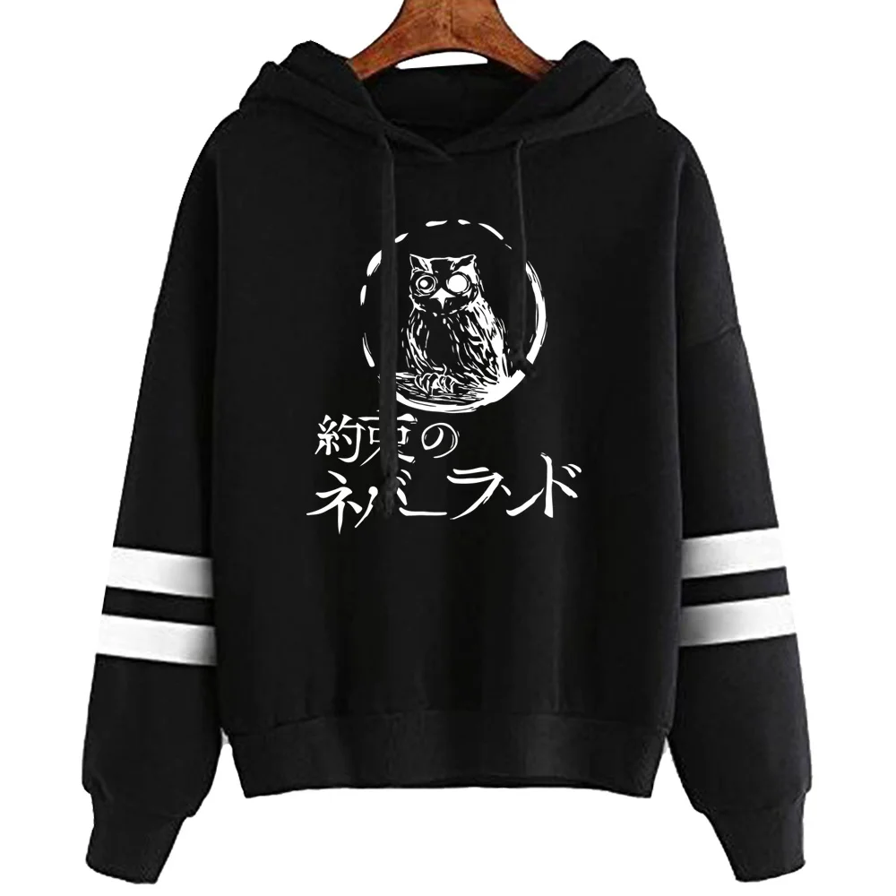 

The Promised Neverland Hoodies Anime Cosplay Character Print Men Women Long Sleeve Loose Oversized 4XL Sweatshirt 2021 Top Hoody