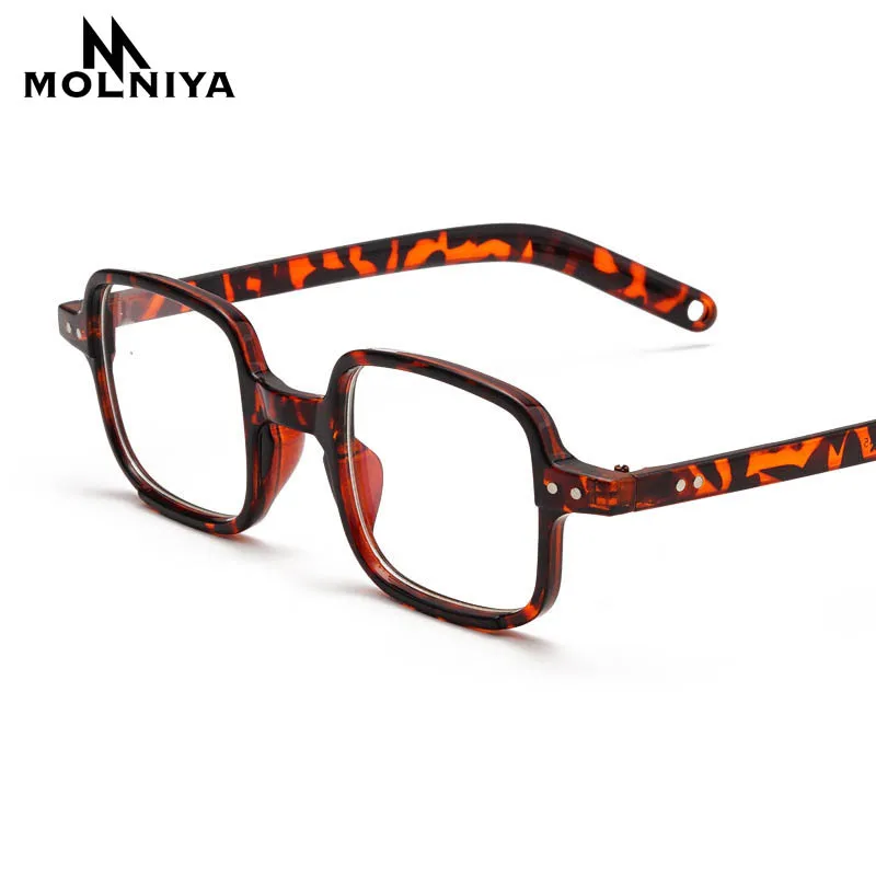 Модные маленькие квадратные оправы для очков женщин Ретро прозрачная рамка