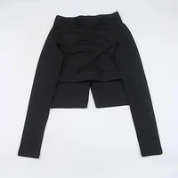 ready to ship new hollow cross long sleeve high waist casual two piece activewear set for women