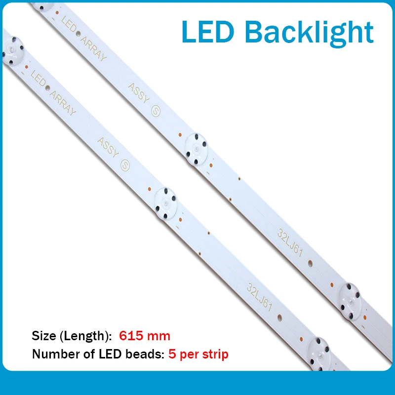 LED Backlight strip 5 lamp for LG 32 TV SSC_32LJ61_BOE(FHD) EAV63632401 32LJ610V HC320DUN-ABSL1-A14X