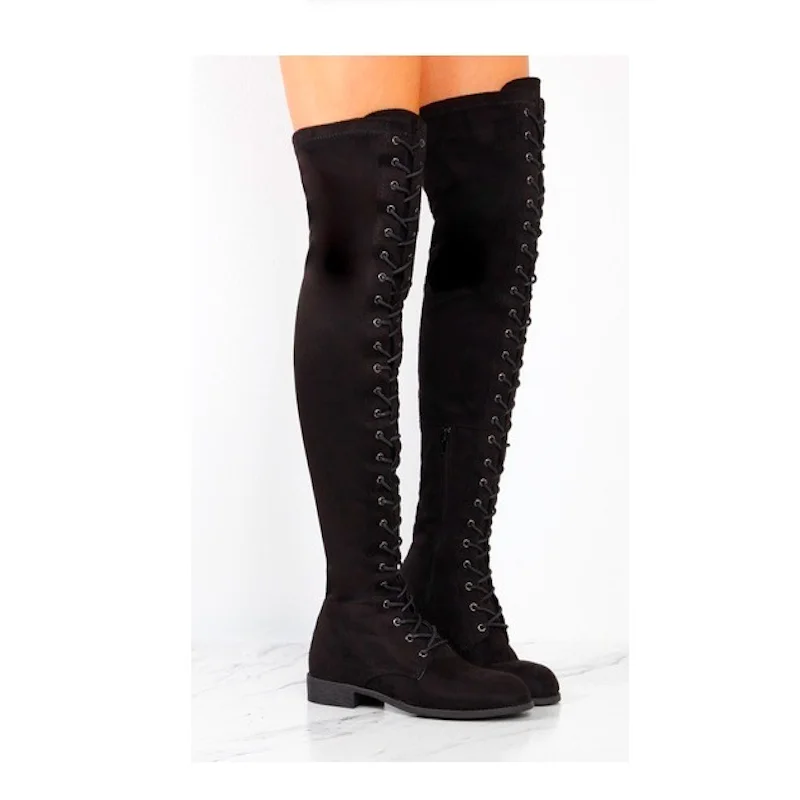 2018 г. Осень зима новые продукты сапоги в европейском и американском стиле больших