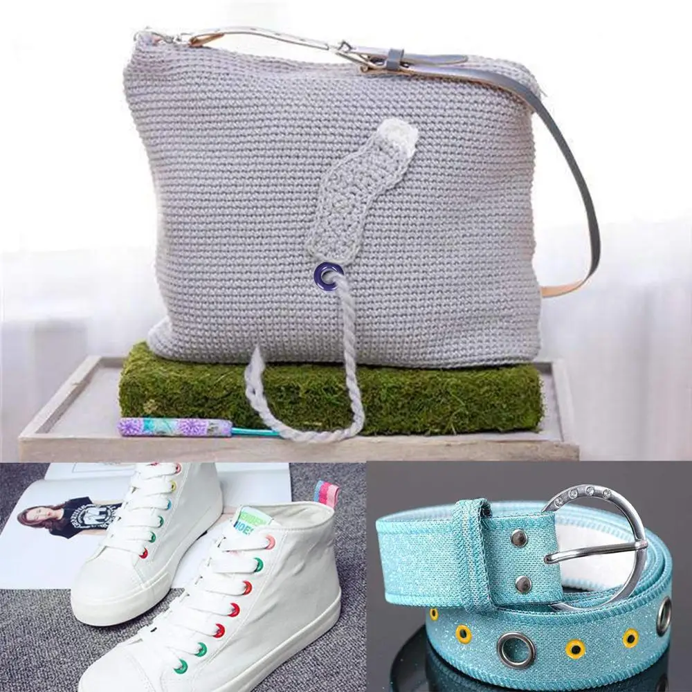 Металлические Люверсы с прокладками отверстие 5 мм 100 шт.|colored eyelets|eyelets colormetal eyelets